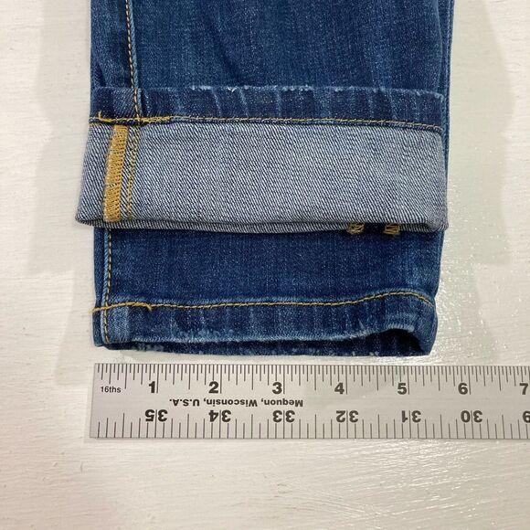 CAbi Jeans Women’s 8 Blue Distressed Denim Curvy Skinny Fit Casual Chic - Picture 12 of 12